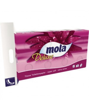 Mola Toilettenpapier Deluxe 201881 4lagig 152Blatt 8 Rl./Pack.