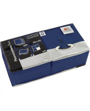 FASANA Serviette 217678 24x24cm 3lagig royalblau 250 St./Pack.