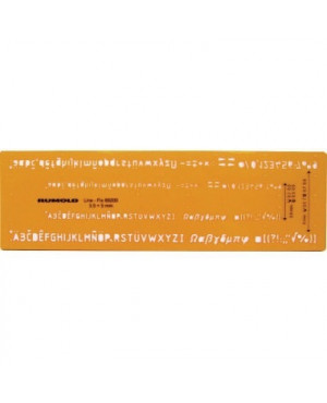RUMOLD Schriftschablone 89200 Fineliner Schrifthöhe 3,5/5mm or