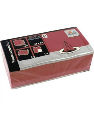 FASANA Serviette 217743 33x33cm 3lagig bordeaux 250 St./Pack.