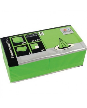 FASANA Serviette 19335 33x33cm 3lagig lime green 250 St./Pack.