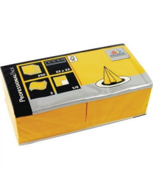 FASANA Serviette 217740 33x33cm 3lagig sonnengelb 250 St./Pack.