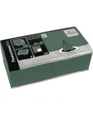 FASANA Serviette 217734 33x33cm 3lagig smaragdgrün 250 St./Pack.