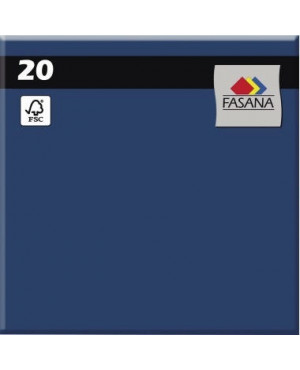 FASANA Serviette 209424 33x33cm 3lagig royalblau 20 St./Pack.