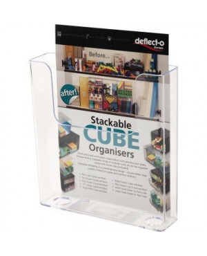 Deflecto Prospekhalter 76301 DIN A5 freistehend /Wandmontage