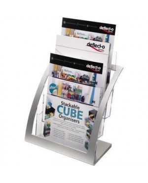 Deflecto Prospekthalter Contemporary 693745 silber