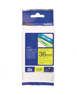 P-touch Schriftbandkassette TZE661 36mmx8m laminiert sw auf ge