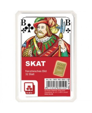 GoldCard Spielkarten Skat Classic 70.24 Französisches Bild 32Blatt
