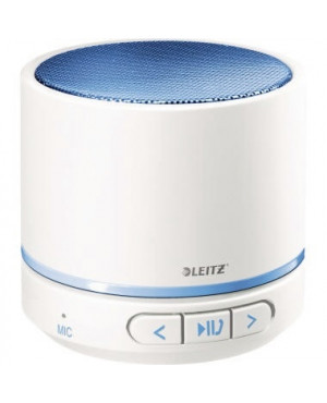 Leitz Lautsprecher WOW 63581036 Bluetooth Mikrofon weiß/blau