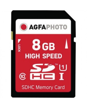 AgfaPhoto Speicherkarte SDHC 10425 High Speed Class 10 UHS-1 8GB