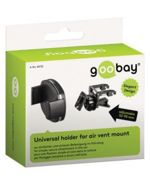 Goobay Universalhalterung 40732 für Lüftungsschacht sw