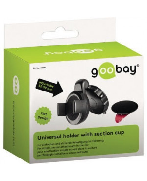 Goobay Universalhalterung 40733 für Windschutzscheibe sw