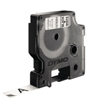 DYMO Schriftbandkassette D1 1978364 12mmx5,5m sw auf ws