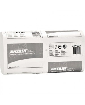 Katrin Papierhandtuch 344020 3lagig weiß 1.890 Bl./Pack.