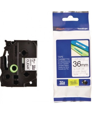 P-touch Schriftbandkassette TZE161 36mmx8m laminiert sw auf fl