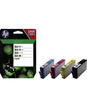 HP Tintenpatrone 364 N9J73AE sw/c/m/y/ 4 St./Pack.