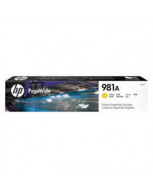 HP Tintenpatrone PageWide J3M70A 981A 6.000Seiten gelb