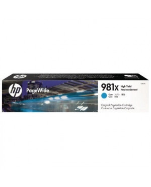 HP Tintenpatrone PageWide L0R09A 981X 10.000Seiten cyan