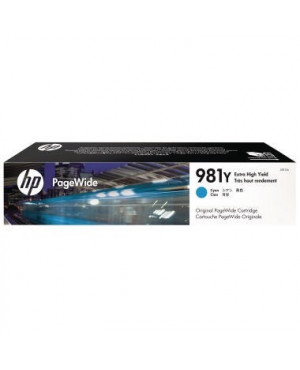 HP Tintenpatrone PageWide L0R13A 981Y 16.000Seiten cyan