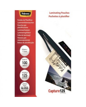 Fellowes Laminierfolie Capture 125 5307101 83x113mm 100 St./Pack.
