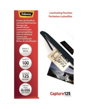 Fellowes Laminierfolie Capture 125 5397402 90x60mm 100 St./Pack.