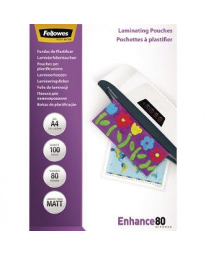 Fellowes Laminierfolie Enhance 80 5452103 DIN A4 tr 100 St./Pack.