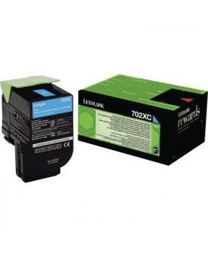 Lexmark Toner 70C2XC0 4.000Seiten cyan