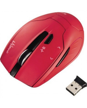 Hama Funkmaus Milano 00053943 USB optisch wireless rot