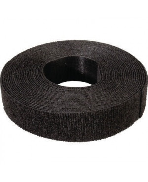 Klettstreifen VELCRO 5m unperf. sw