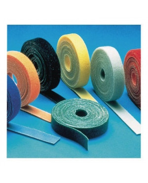 Klettstreifen VELCRO Rolle 25m sw