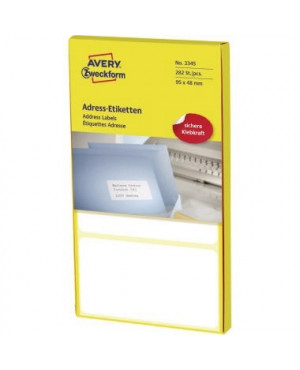 Avery Zweckform Adressetikett 3345 95x48mm weiß 282 St./Pack.
