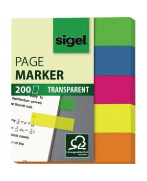 Sigel Haftmarker HN615 50x60mm farbig sortiert 5 St./Pack.