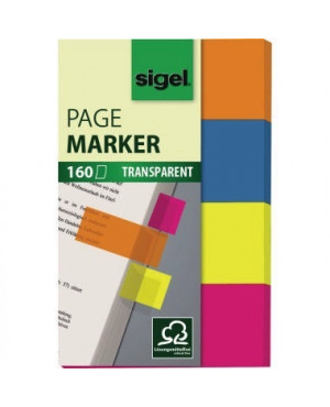 Sigel Haftmarker HN614 50x80mm farbig sortiert 4 St./Pack.