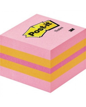 Post-it Haftnotizwürfel Mini 2051-P 51x40x51mm 400Bl. pink