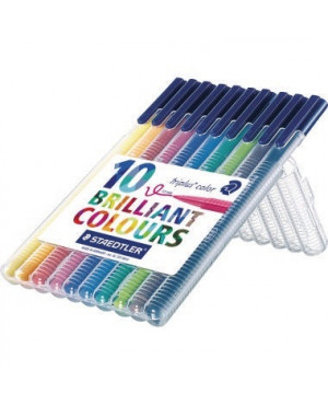 STAEDLER Fasermaler triplus color 323 SB10 sortiert 10 St./Pack.