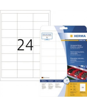 HERMA Folienetikett 4573 66x33,8mm weiß 480 St./Pack.