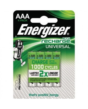 Energizer Akku Recharge Universal E300322200 AAA/HR03 4 St./Pack.