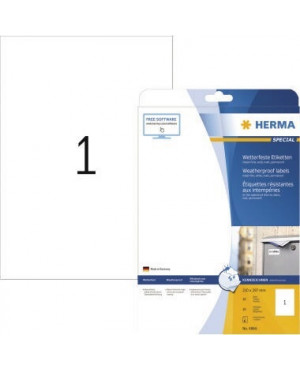 HERMA Etikett PREMIUM 5065 210x297mm weiß 25 St./Pack.