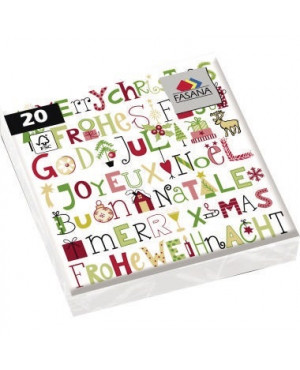 FASANA Serviette 219673 33x33cm 1/4Falzung Zelltuch 20 St./Pack.