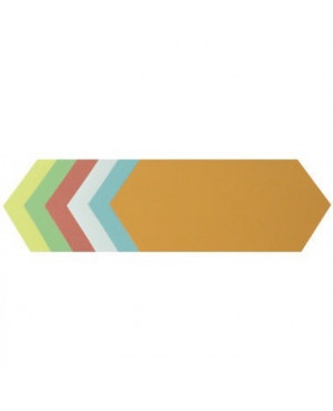 Soennecken Moderationskarte Rhombus 4881 9,5x20,5cm sort. 250 St./Pack.