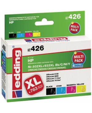 edding Tintenpatrone 18-426 wie Nr.932XL/933XL sw/c/m/y 4 St./Pack.