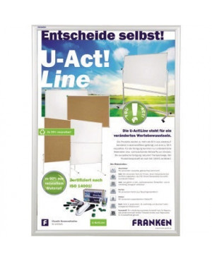 Franken Wechselrahmen BS1804 62,4x87,2x1,1cm Aluminium silber