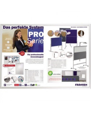 Franken Wechselrahmen BS1805 87,2x122x1,1cm Aluminium silber