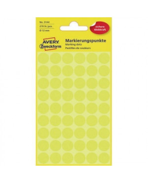 Avery Zweckform Markierungspunkt 3144 12mm gelb 270 St./Pack.