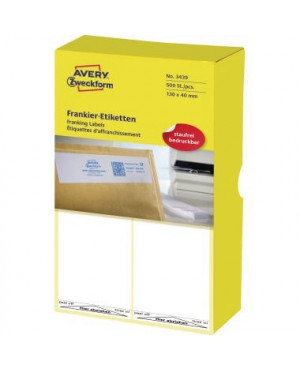 Avery Zweckform Frankieretikett 3439 Einzel 130x40mm 500 St./Pack.