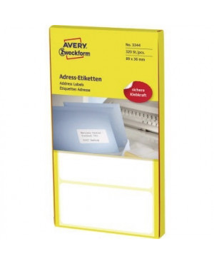 Avery Zweckform Adressetikett 3344 89x36mm weiß 320 St./Pack.