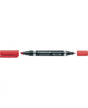 Staedtler Zweispitzmarker Lumocolor 348 B-2 nachfüll Rund/Keil rot