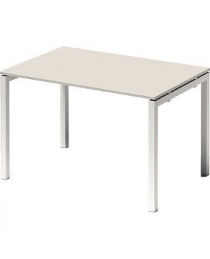 Bisley Schreibtisch DUF1208GW396 U 1200x740x800mm ws/gr.ws