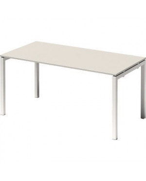 Bisley Schreibtisch DUF1608GW396 U 1600x740x800mm ws/gr.ws