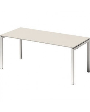 Bisley Schreibtisch DUF1808GW396 U 1800x740x800mm ws/gr.ws